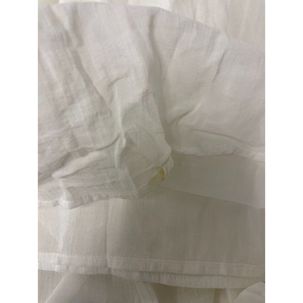 Massimo Dutti Womens Dress S White Contrast Vneck Sleeveless Maxi 6601/566 NWT - Picture 10 of 16